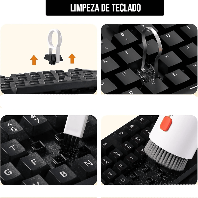 Kit de Limpeza Digital 20 em 1 - Ferramentas para Câmera, Fones de Ouvido, Teclado e Laptop